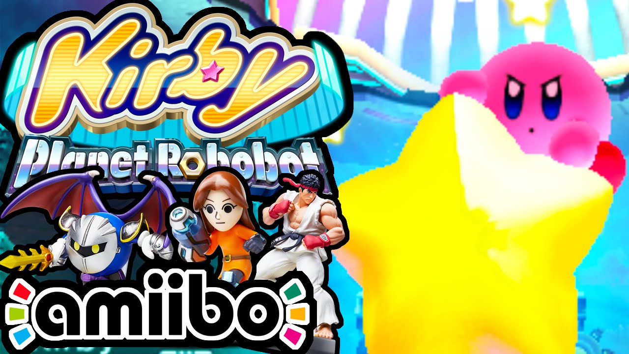 Kirby Planet Robobot PART 16 - 3DS Gameplay Walkthrough Access Ark Meta Knight amiibo Smash Ryu Mii
