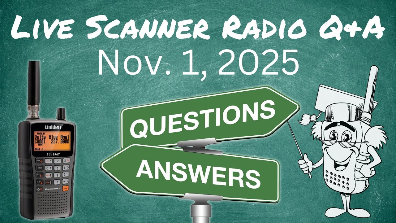 Вопросы и ответы на радио Scanner Radio в прямом эфире, 1 ноября 2025 г.