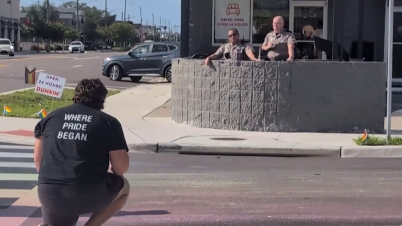 Law enforcement monitoring Pulse crosswalk
