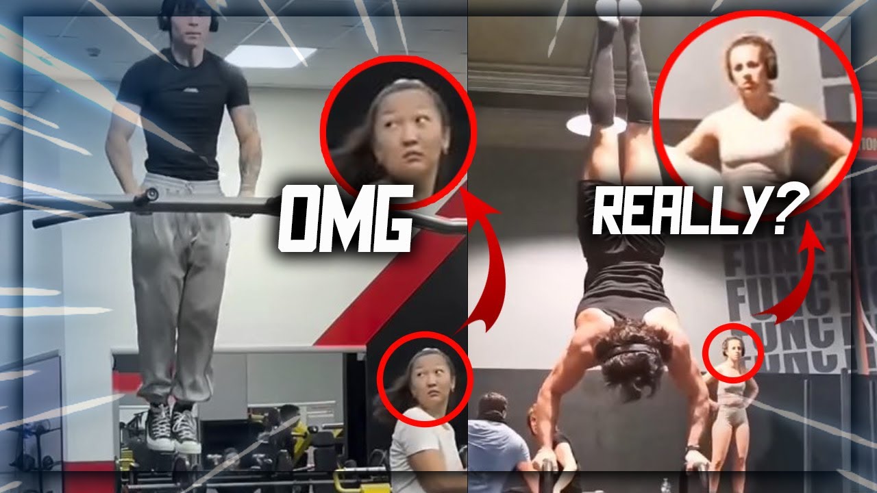 Scaring Girls In Gyms With Calisthenics 2024