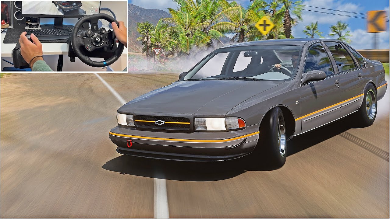 Chevrolet Impala SS ’96 Drift Build | Forza Horizon 5 | Wheel Gameplay