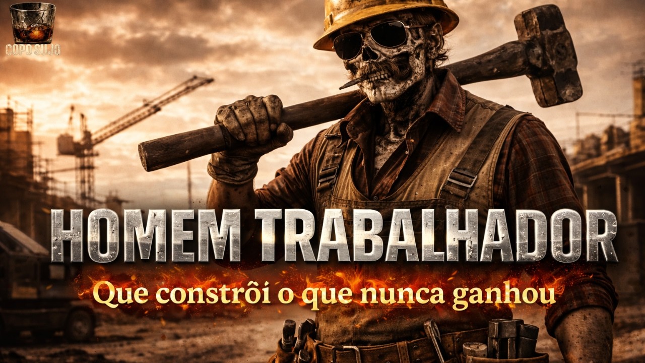 HOMEM TRABALHADOR | Que constrói o que nunca ganhou | Copo Sujo Dark Country BR