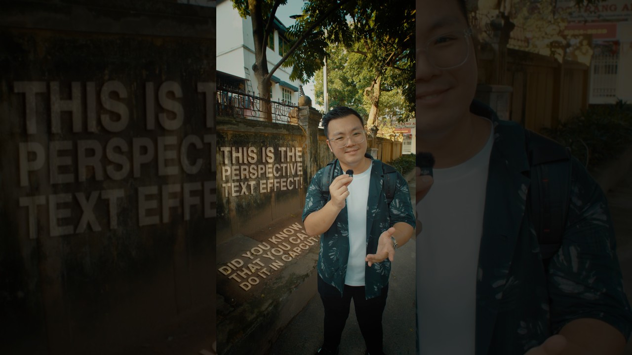 Perspective Text Effect In CapCut 🤳