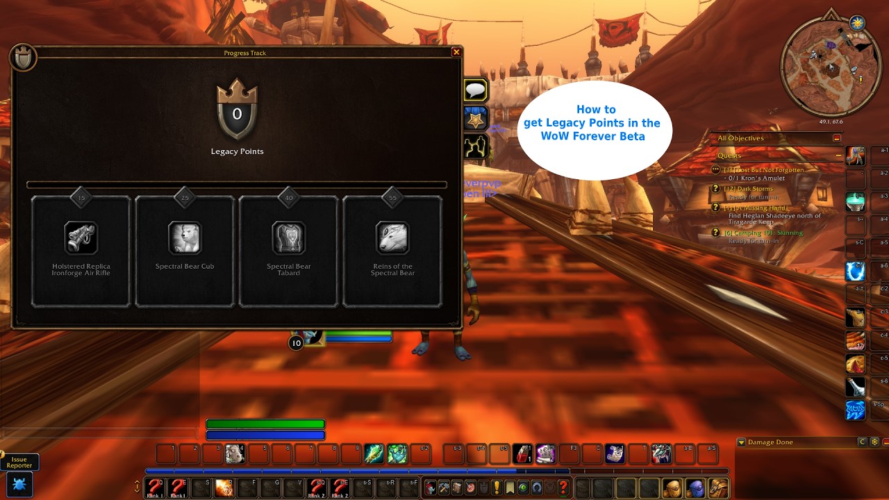 How to get Legacy Points in WoW Forever!
