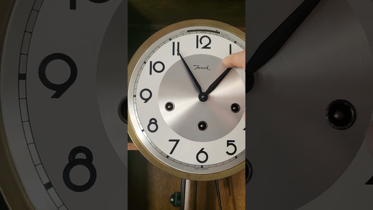 German Jauch Ave Maria and Westminster chime wall clock