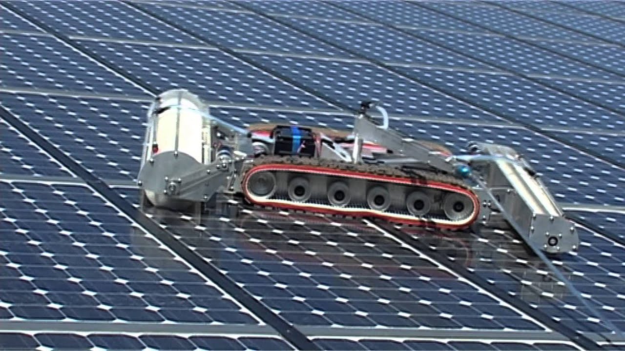 Robot Optimus, robot nettoyeur de panneaux solaires