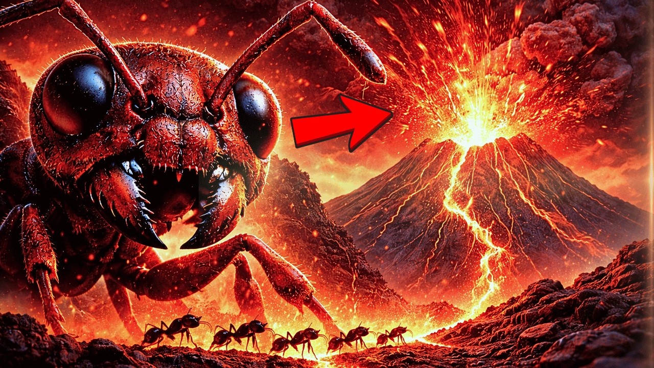 volcano1,000 Fire Ants vs. an Active Volcano | Escape Simulation
