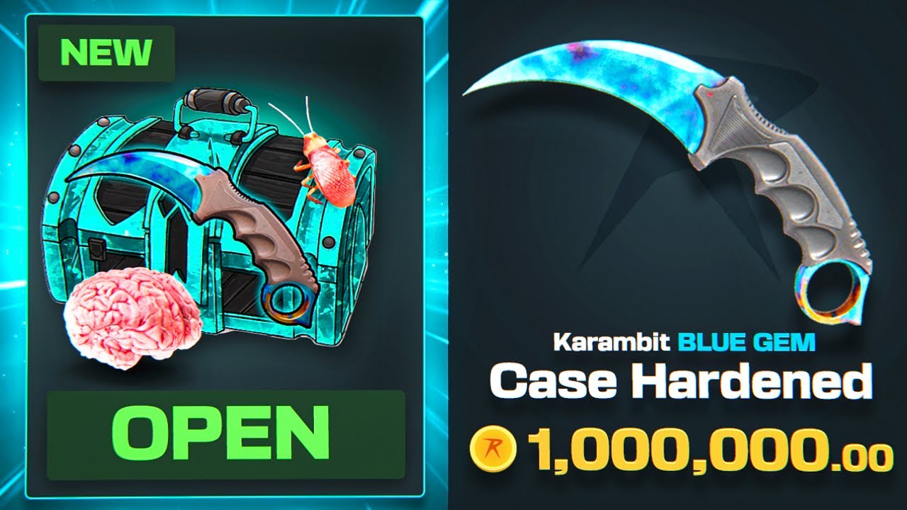 THE NEW $1,000,000 BLUE GEM KARAMBIT CASE IS INSANE! (CSGOROLL)