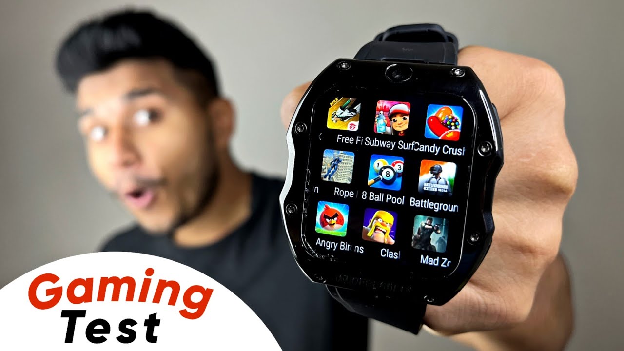 Finally i Played BGMI FREEFIRE, COD in this 4G Android Smartwatch⚡️|| 4GB Ram + 128GB Storage🔥||