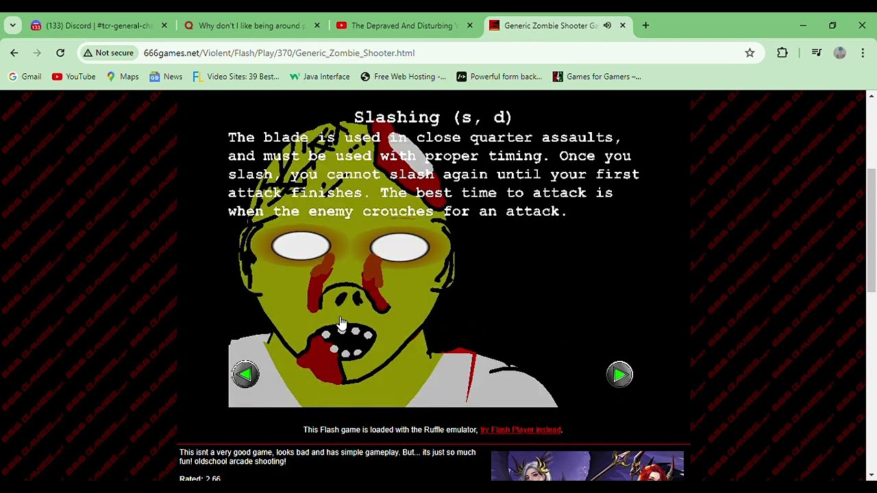Generic Zombie Shooter - Gameplay Flash Point and click Horror FPS  Violent Cartoon Violence Game