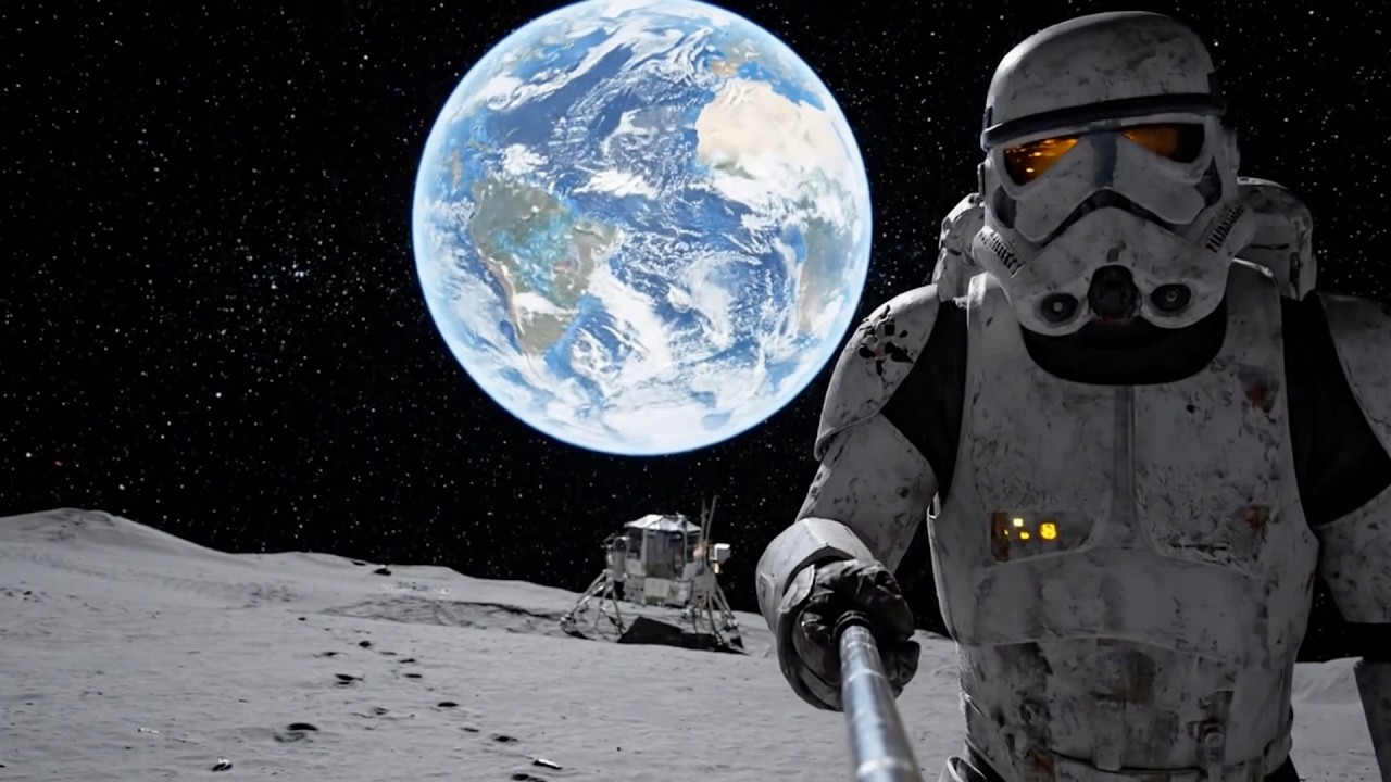 Видеоблог штурмовика: высадка на Луну 🌕 | Найдены следы астронавтов «Аполлона»