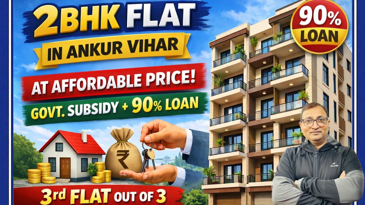 DLF Ankur vihar 2 bhk Flat only at Rs11000 affordable property in Delhi NCR near metro and highway 