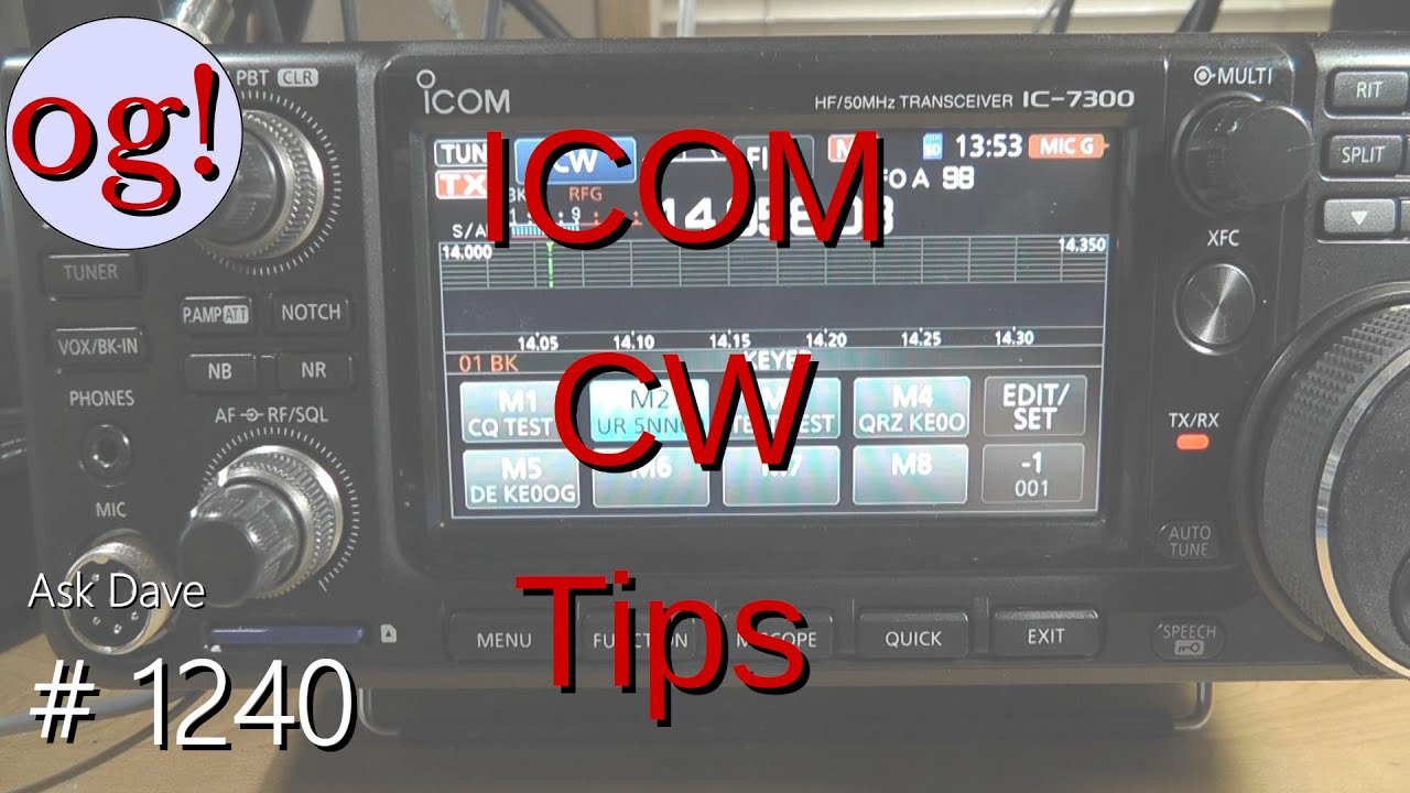 ICOM CW Tips (#1240)