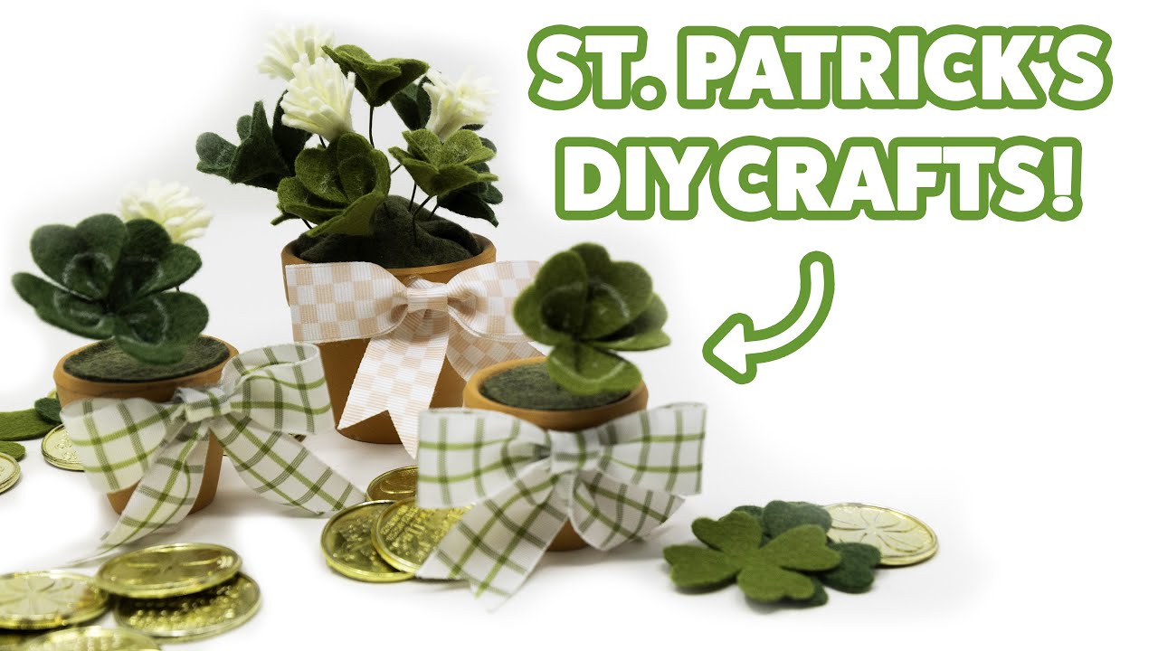Want a Cute Craft? Make This Adorable Felt 4 Leaf Clover Pot Now!