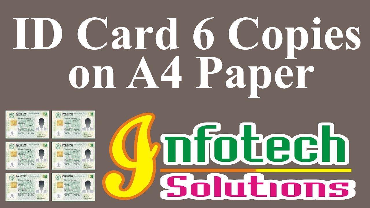 6 copies ID card Xerox 5855