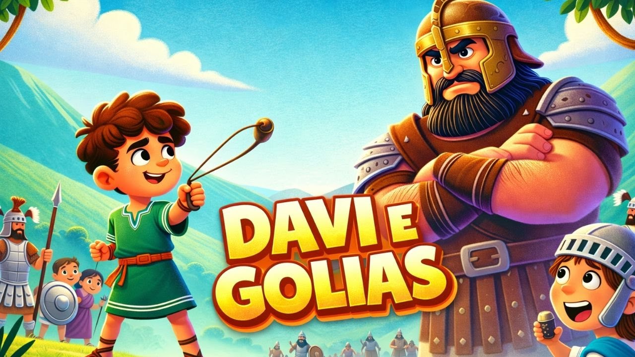 Davi e Golias | Uma Lição de Fé para Crianças