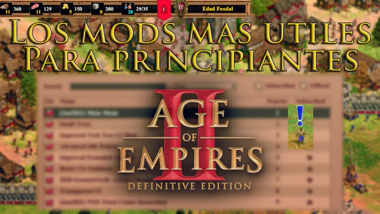 ⚒ Top 5 MODS para nuevos jugadores ⚒ | Age of Empires 2: Definitive Edition