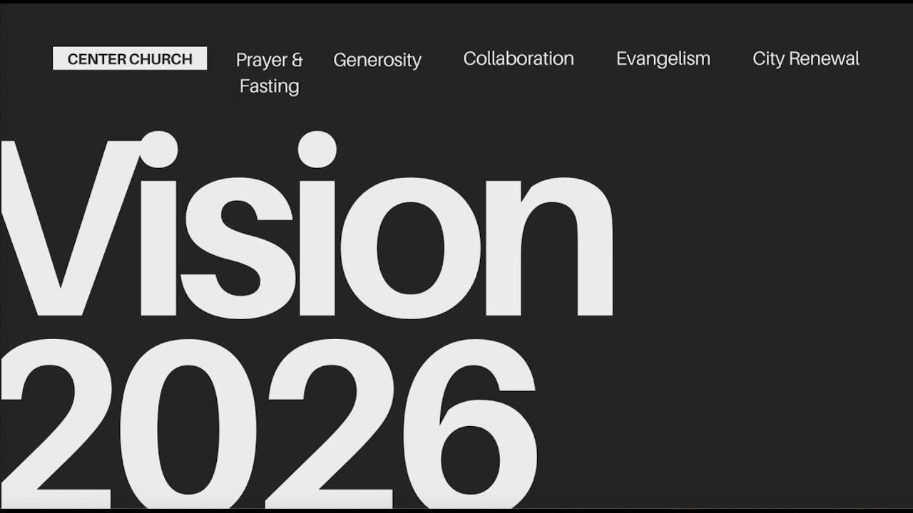 Vision 2026: Generosity  - Jan 11, 2026