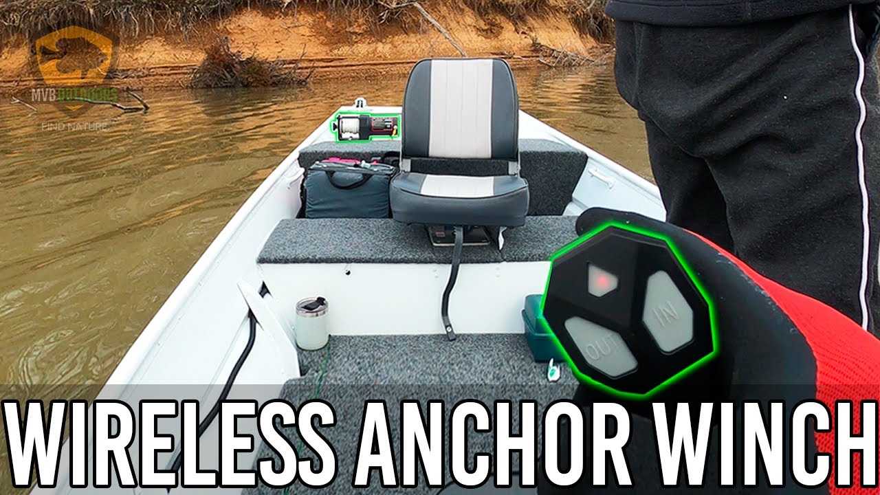 WIRELESS ANCHOR WINCH INSTALL - For the Jon Boat to Bass Boat Conversion Build