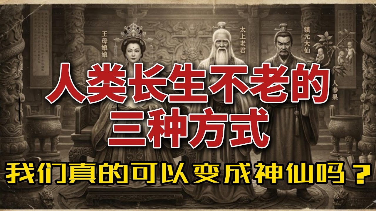 人类长生不老的三种方式。我们真的可以变成神仙吗？丨科学故事 丨睡眠科学丨未解之谜丨无广告安心睡眠