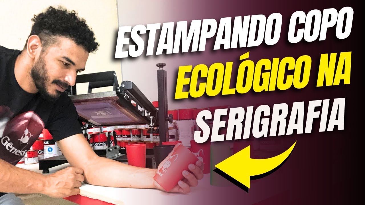 PERSONALIZADO COPO ECOLÓGICO NA SERIGRAFIA