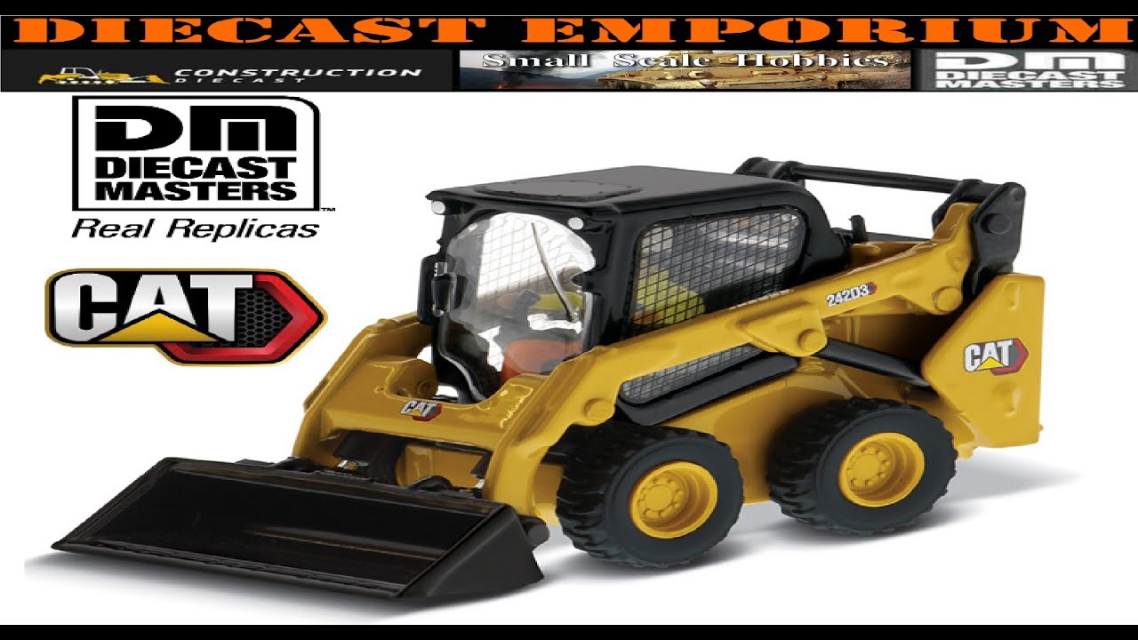Diecast Masters Caterpillar 1:50 Scale 242D3 Skid Steer Loader Unboxing & Review