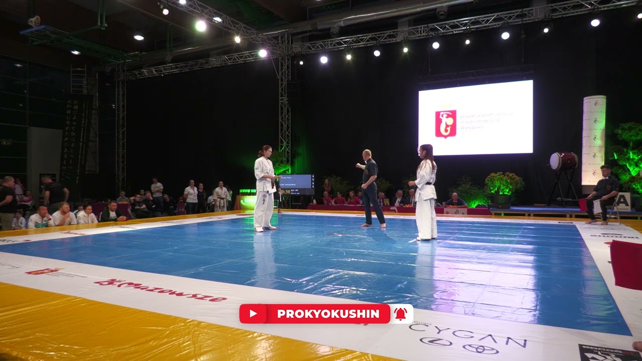Kokoro Cup Juniors: Final U22 -63Kg Angelina Perch (Kazakhstan, aka) - Oliwia Kurzątkowska (Poland)
