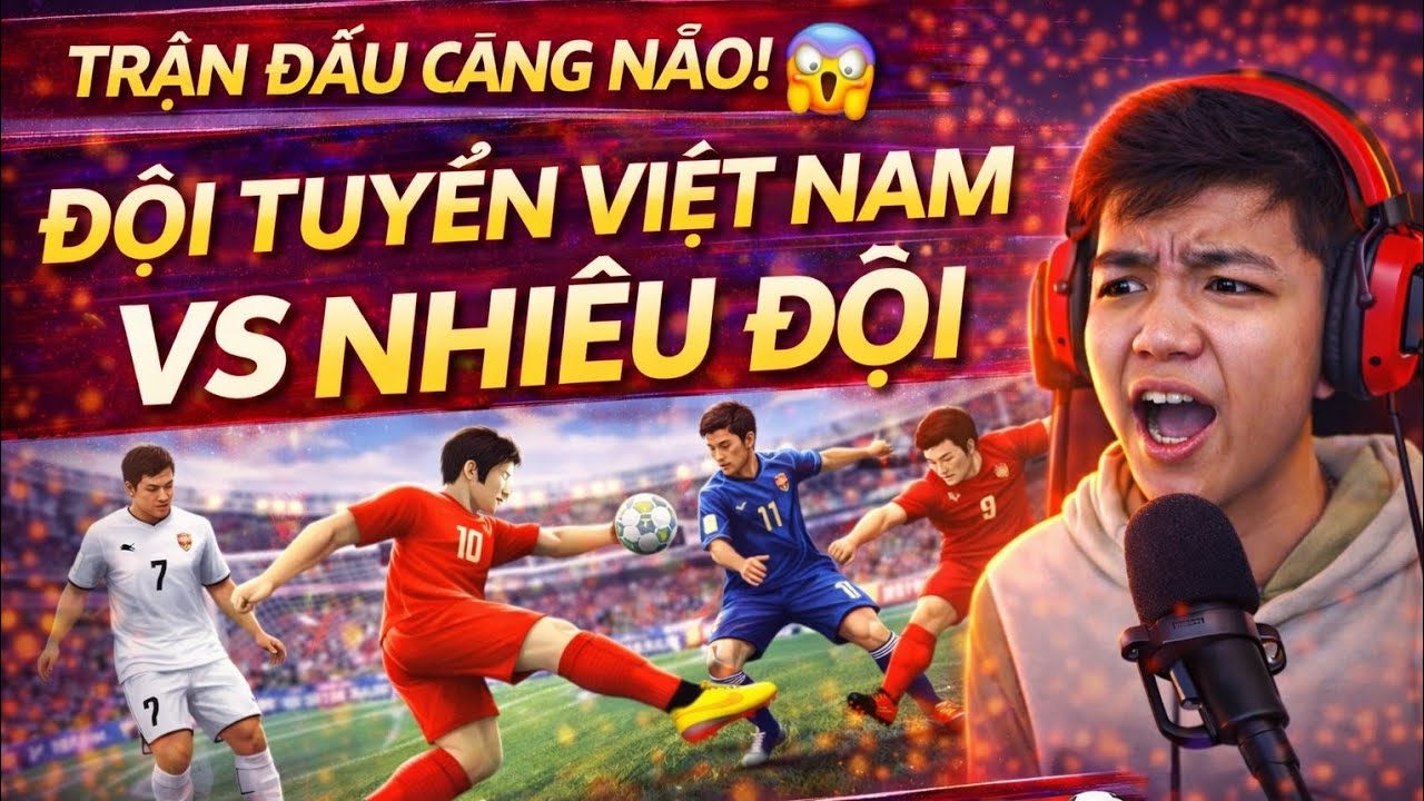 Việt Nam Đối Đầu Loạt Đội Mạnh 🌍 | Trận Đấu Căng Thẳng Đến Phút Cuối 😱⚽