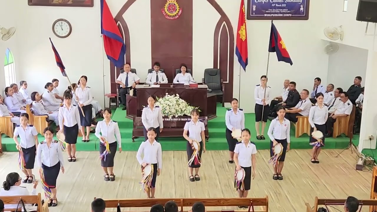 Timbrel Display - Mualpuikawn Corps Cadet Lower Grade