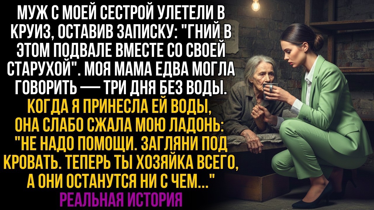 Муж сбежал с сестрой, бросив маму умирать. Но тайна под кроватью превратит их жизнь в кошмар…