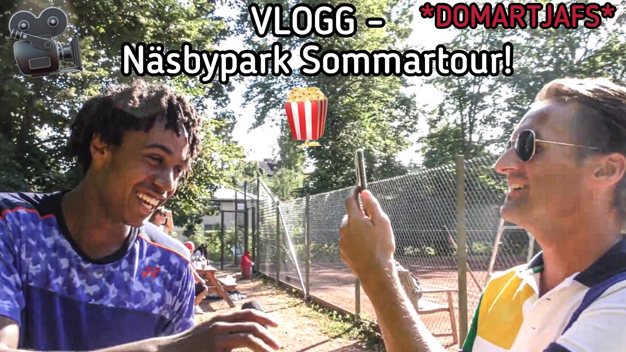 VLOGG från Näsbypark Sommartour (Domartjafs, Popcorntennis, Roliga intervjuer)