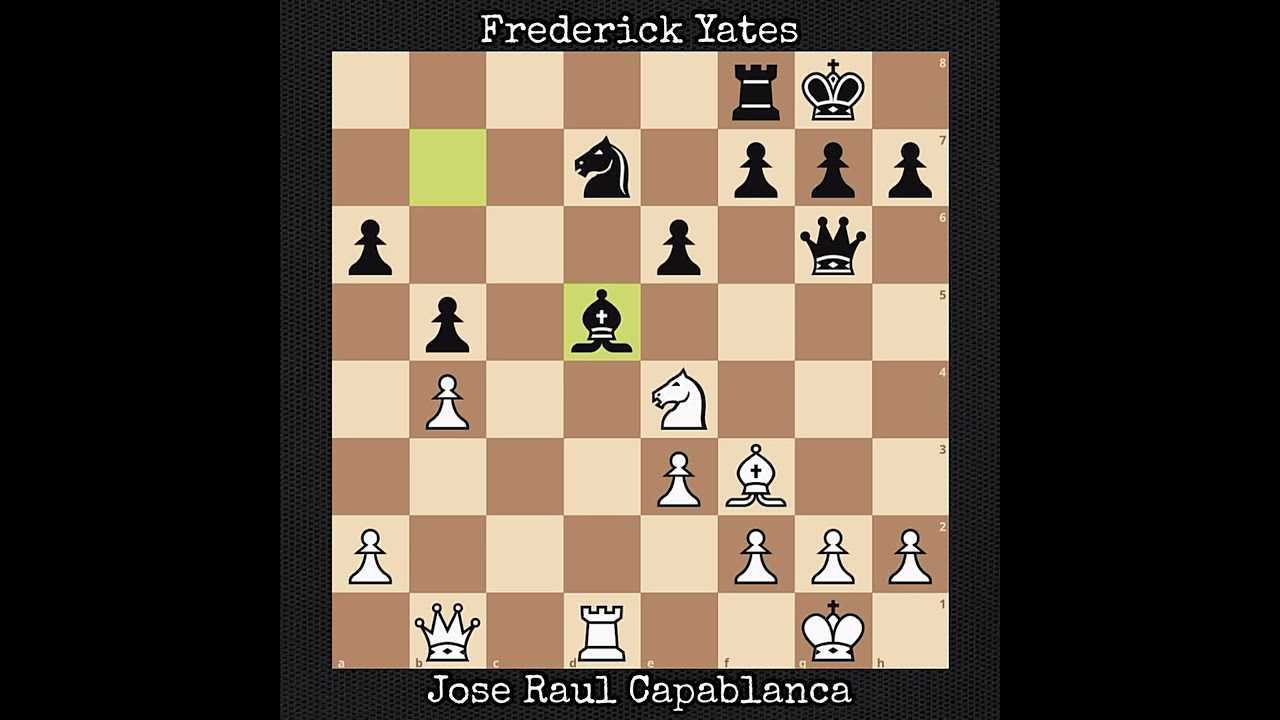 Jose Raul Capablanca vs Frederick Yates | Hastings, England (1930)