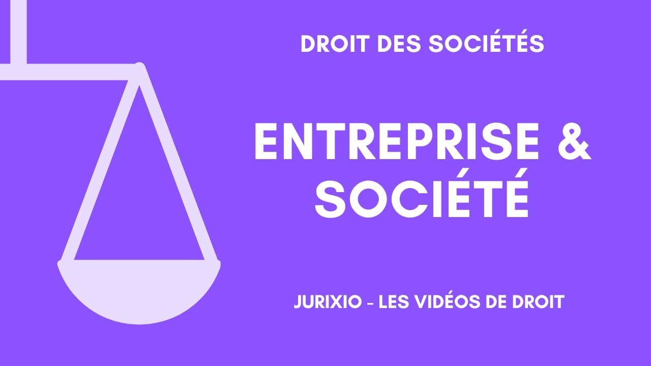 Entreprise et société (définitions, distinction...)