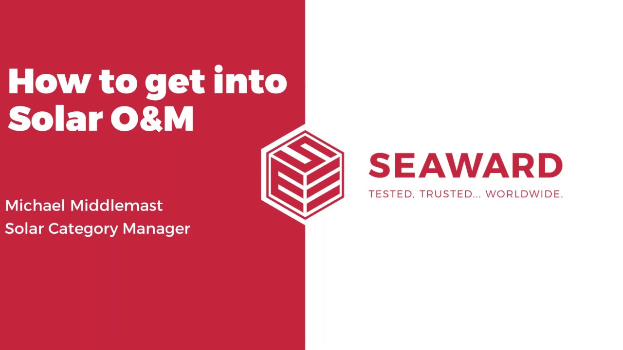 How to get into Solar O&M Webinar
