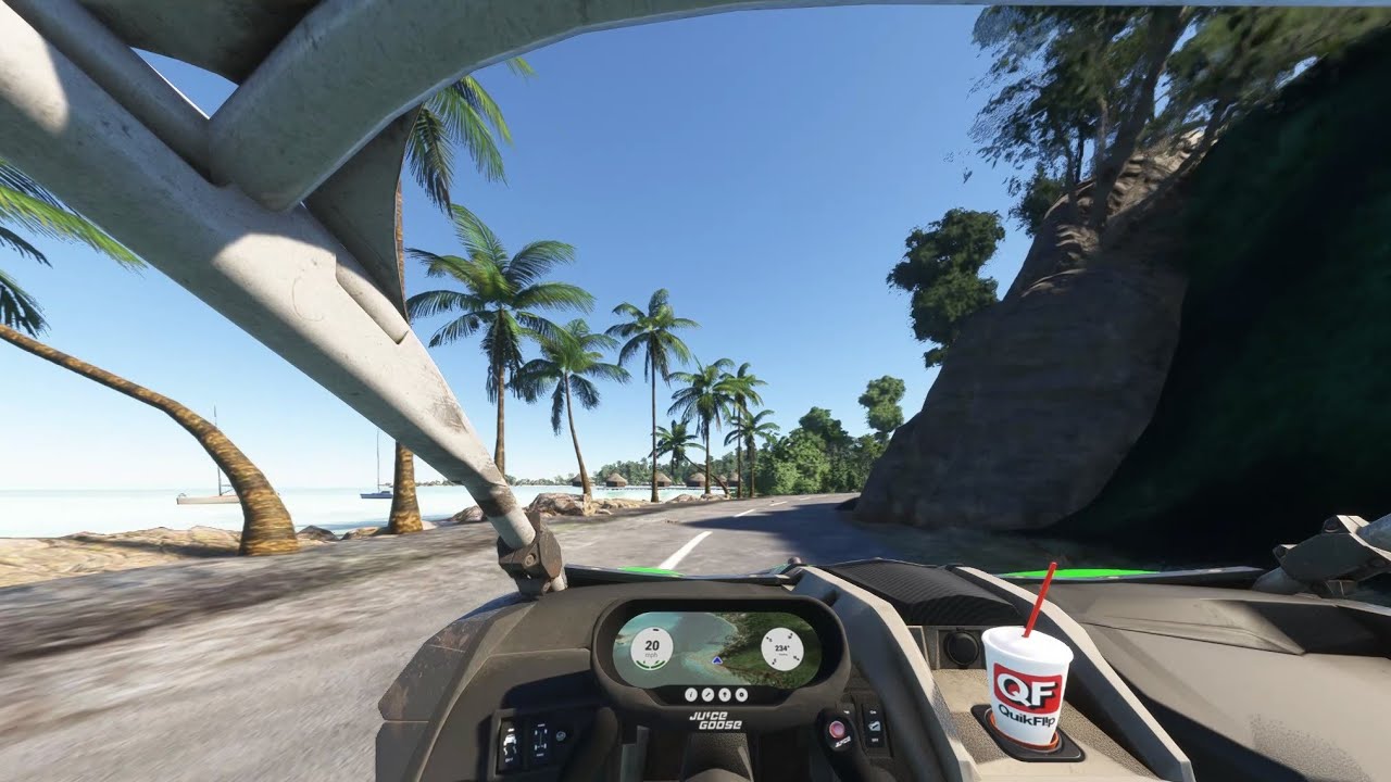 Driving in Bora Bora Island, French Polynesia | Juice Goose UTV | MSFS2020