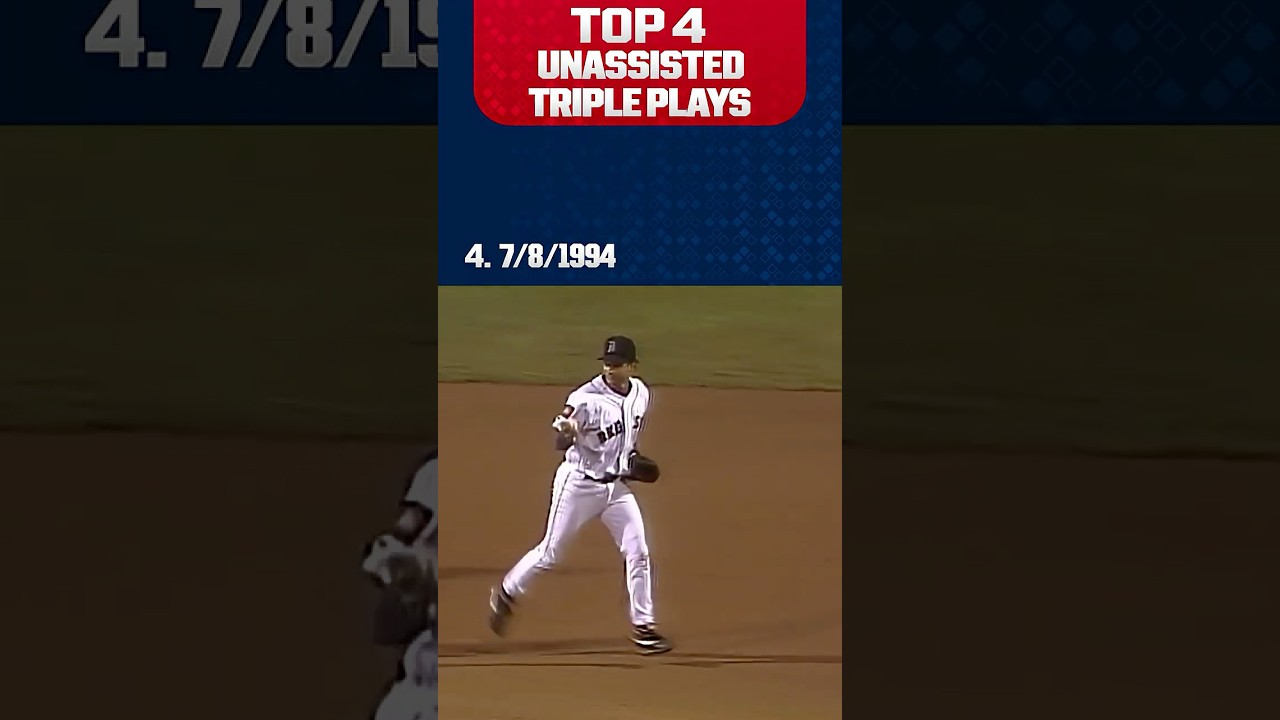 The TOP unassisted triple plays in MLB history! (Asdr&uacute;bal Cabrera, Eric Bruntlett)