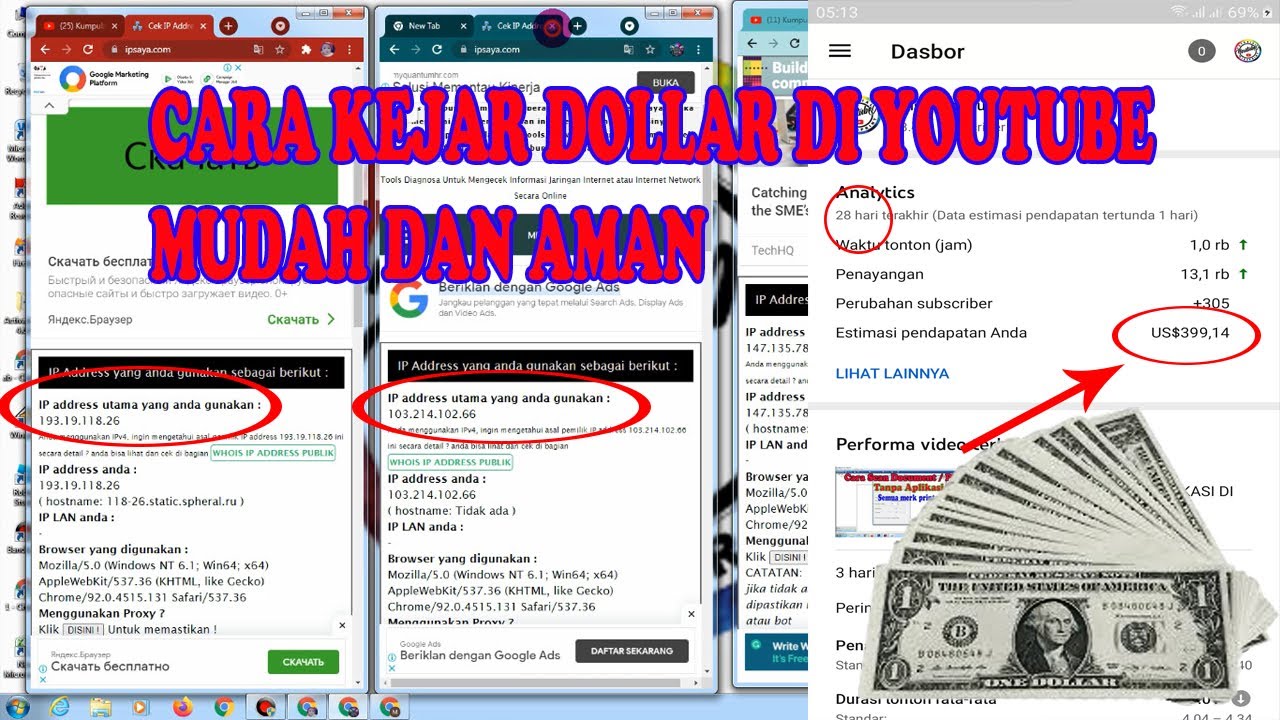 Cara Kejar Dolar Di Youtube Dengan Aman
