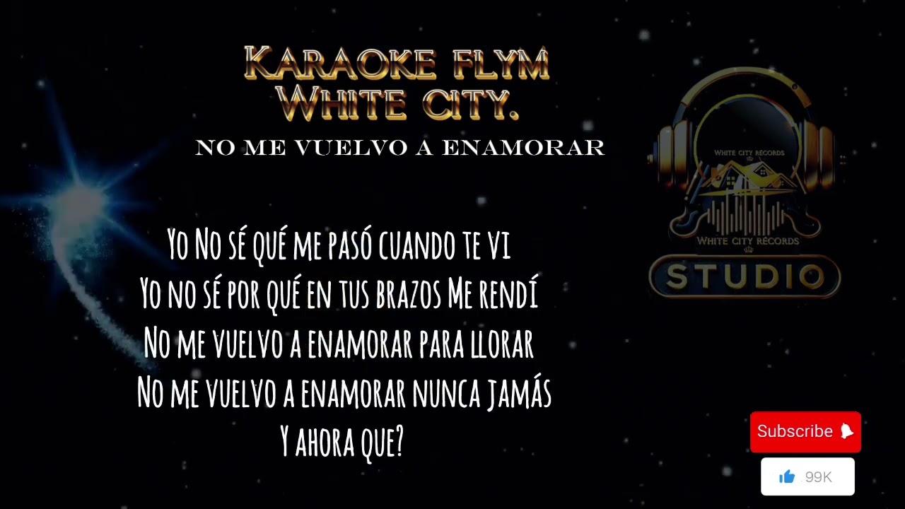 No me vuelvo a enamorar - Didier Daniel ( versión karaoke )