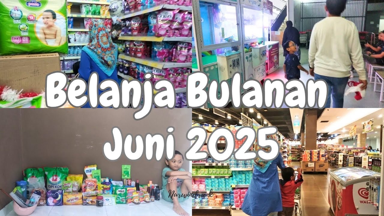 Belanja Bulanan Juni 2025 || Over Budget ??? 😱🧐🤨 🛒💸🛍️ #dailyvlog #adayinmylife #irtvlog