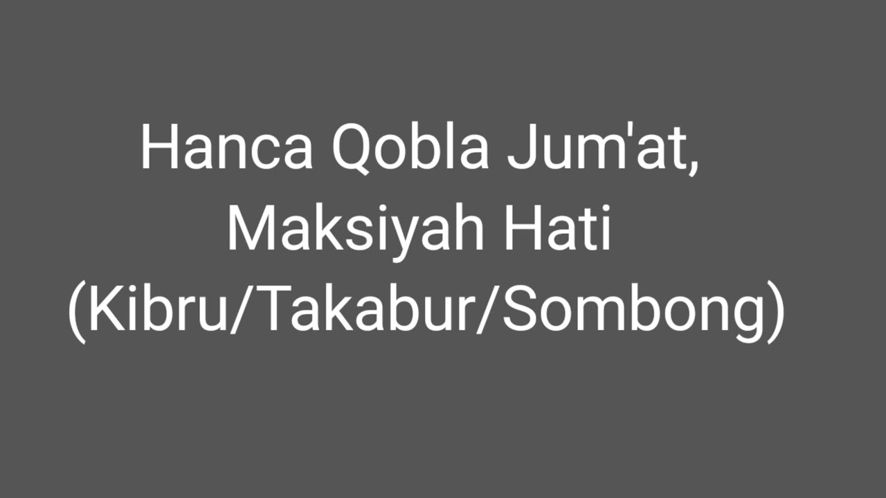 Pengajian Sebelum Jum'atan
