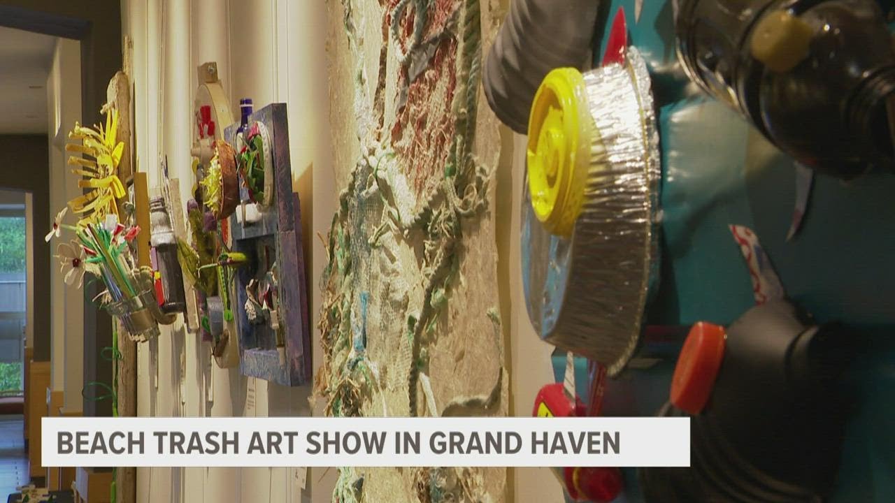 Artists turn beach trash into treasures at art show in Grand Haven