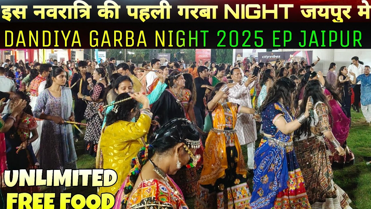 FIRST NAVRATRI GARBA NIGHT IN JAIPUR 2025 | GARBA DANDIYA MAHOTSAV 2025 EP JAIPUR | NAVRATRI 2025 