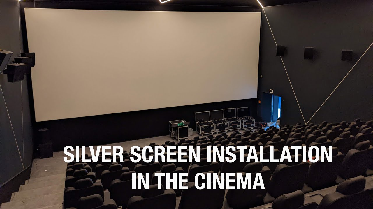 Silver Screen Installation In The Cinema