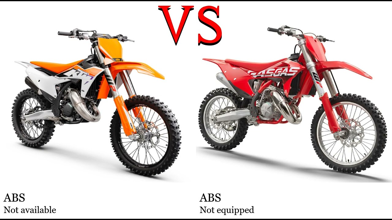 KTM SX 125 vs GAS GAS MC 125 Test specification comparison