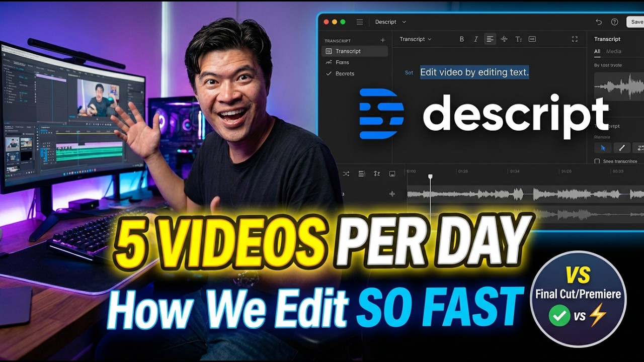 The BEST AI Video Editing Software Tool for CONTENT CREATORS! | Descript 2026