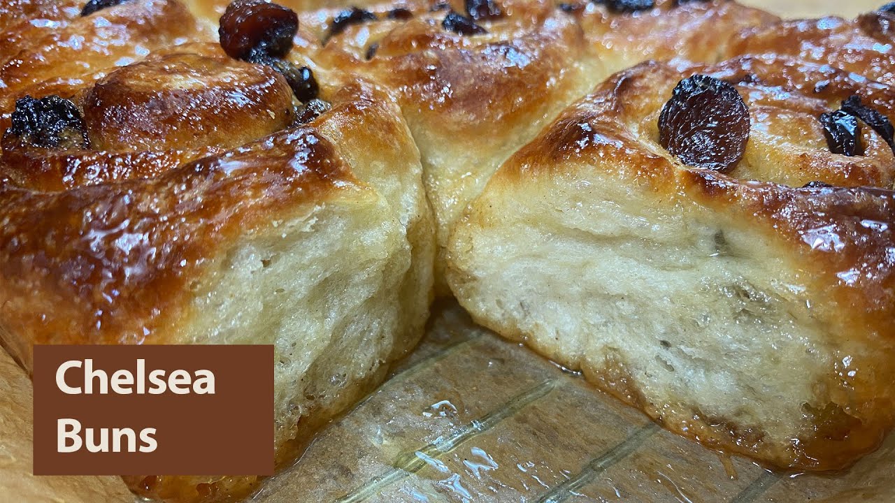 Chelsea Buns Recipe UK : Traditional Chelsea bun recipe : Iced Chelsea Bun Recipe : Easy Chelsea Bun