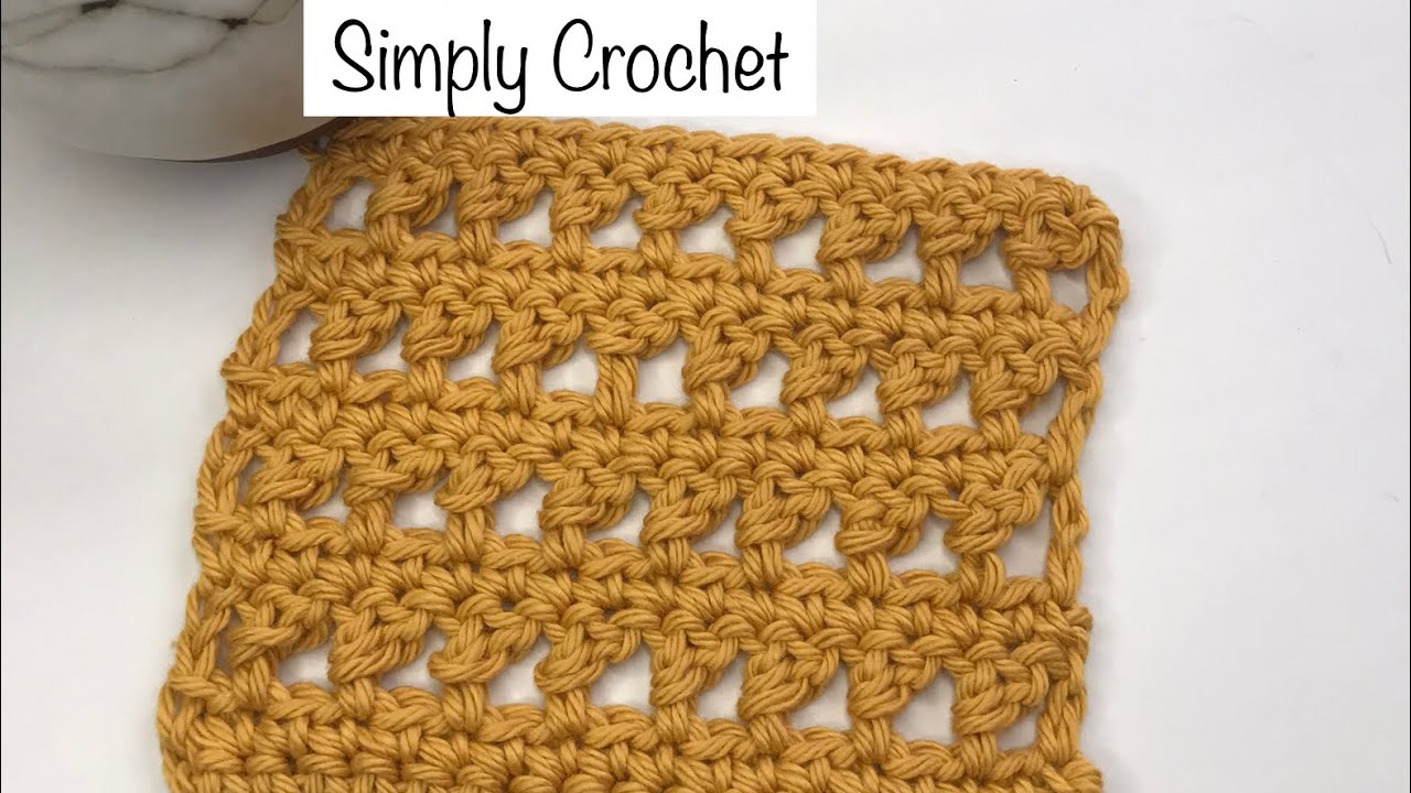 🌼SIMPLE YET BEAUTIFUL STITCH - Double Crochet with a Twist