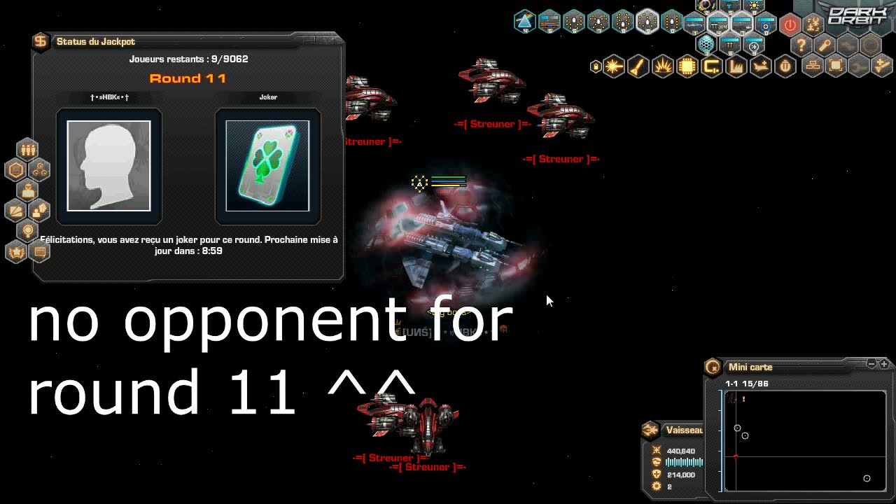 Dark orbit HBK Jackpot Battle Arena winner [UNS]