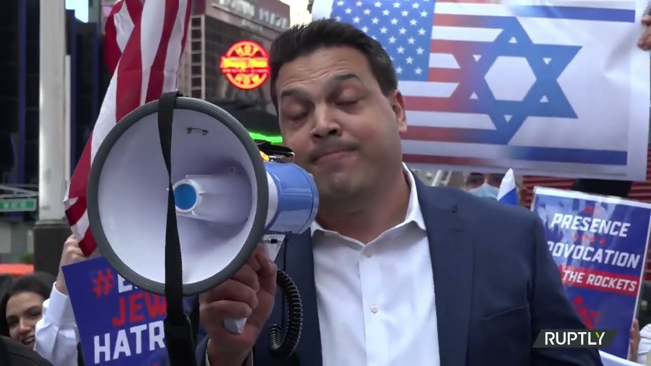 Jewish Community rally in NYC's Times Square to Support Israel amid Tensions with Palestine