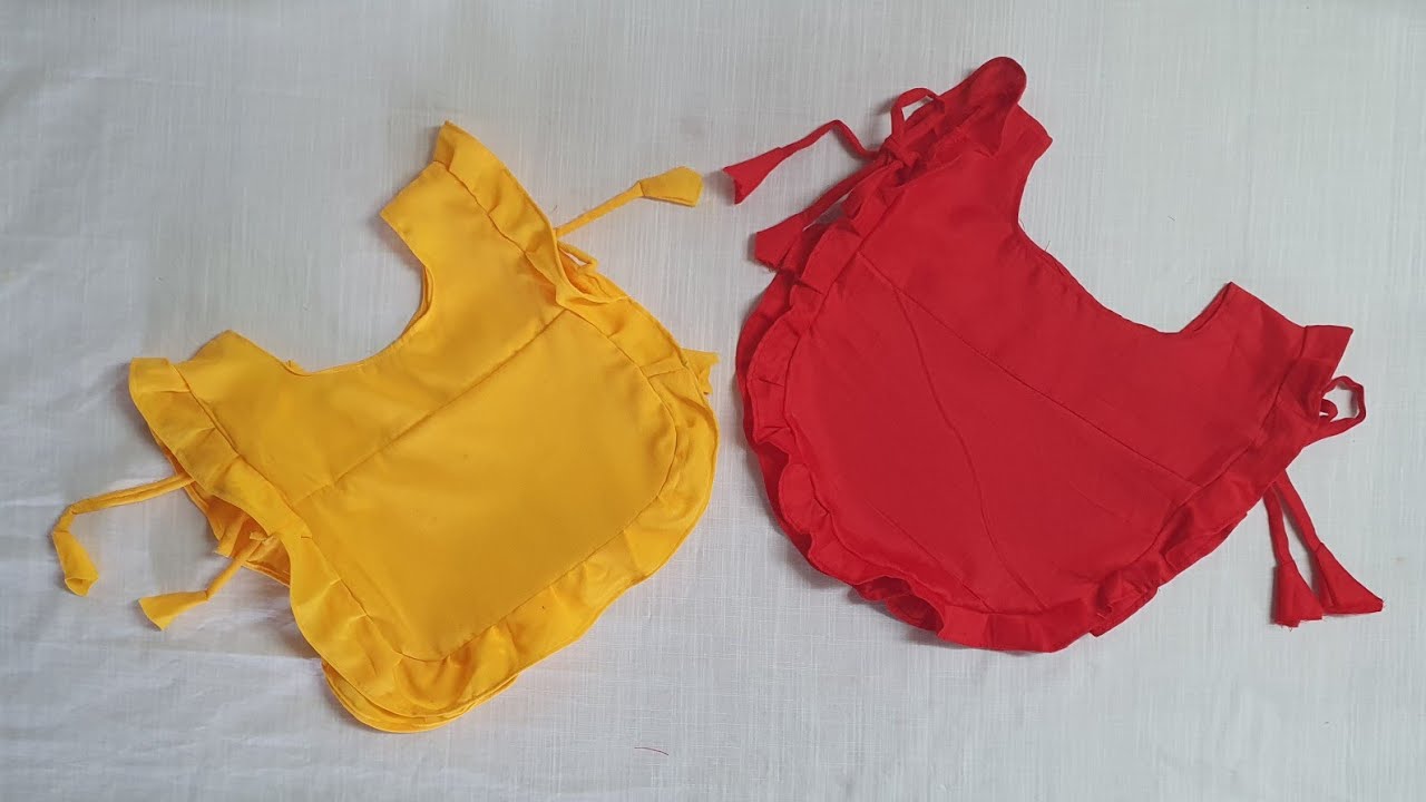 1-3 month old baby girl dress| cutting and stitching.